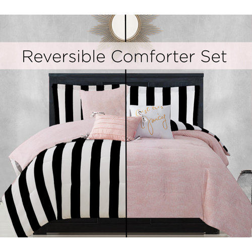 Juicy Couture Cabana Stripe Reversible Comforter Set And Reviews Wayfair 